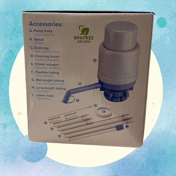 Brio Portable Water Dispenser Universal Fit Manual Drinking Water Pump NEW NIB - Picture 6 of 10